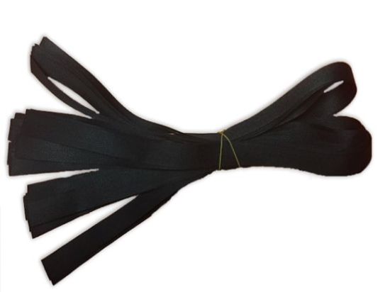 Nouettes Coton Noir 70cm x 2cm Paquets de 20