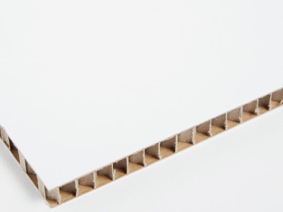 Panneau Carton Alvéolaire Blanc 2,4m x 1,6m x 10mm