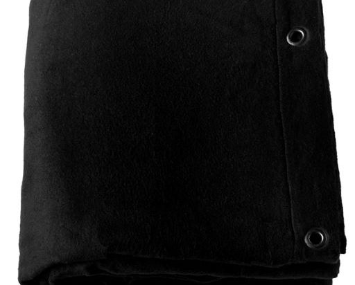 Pendrillons Coton Occ Noir 300Grs -6m Ht x 3m Larg